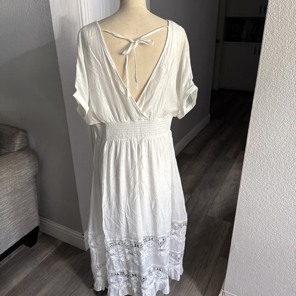 Anthropologie J Gee XL Maxi Dress Cottagecore Romantic Beach Coquette Feminine - Picture 8 of 10